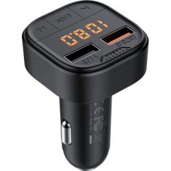 FM модулятор Armorstandart ASF1 18W QC3.0 2xUSB black (ARM82826) - Картинка 2