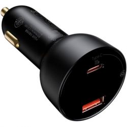 Зарядний пристрій Baseus Superme Digital Display PPS Dual Quick Charger Car Charger black (TZCCZX-01) - Картинка 2