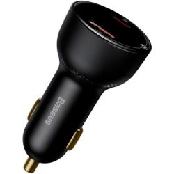 Зарядний пристрій Baseus Superme Digital Display PPS Dual Quick Charger Car Charger black (TZCCZX-01) - Картинка 3