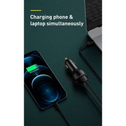 Зарядний пристрій Baseus Superme Digital Display PPS Dual Quick Charger Car Charger black (TZCCZX-01) - Картинка 9