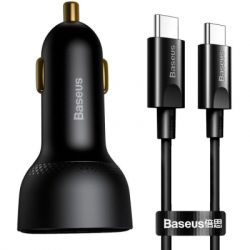   Baseus Superme Digital Display PPS Dual Quick Charger Car Charger black (TZCCZX-01)