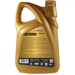 Моторна олива TEDEX SYNTHETIC (MS) MOTOR OIL 0W20 - 4л - Картинка 2