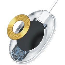 Зарядное устройство Baseus Jelly wireless charger 15W White (WXGD-02) - Картинка 4