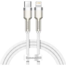   USB-C to Lightning 2.0m Cafule Metal PD 20W white Baseus (CATLJK-B02)