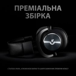 Гарнитура Logitech G Pro X with Stand Black (991-000358) - Картинка 9