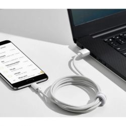 Дата кабель USB 2.0 AM to Micro 5P 1.5m 2.1A Simple WisdomKit (2PCS) white Baseus (TZCAMZJ-02) - Картинка 3