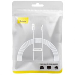 Дата кабель USB 2.0 AM to USB-C 2.0m Superior Fast Charging 100W moon white Baseus (P10320102214-03) - Картинка 2