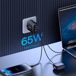 Зарядний пристрій Baseus Cube Pro Fast Charger 2C+U 65W black (P10152301113-00) - Картинка 9