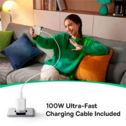 Зарядное устройство Baseus GaN5 Fast Charger USB-C 25W + Cable Type-C 100W white (P10110909213-01) - Картинка 10