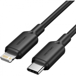 ���� ������ USB-C to Lightning 2.0m 3A black Vention (LAKBH)