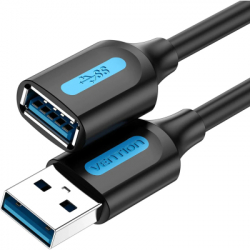 ���� ������ USB 3.0 AM/AF 1.0m black Vention (CBHBF)