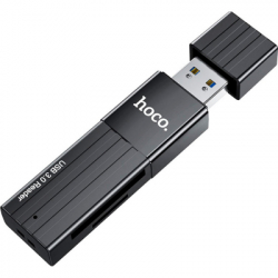 ��������� ����������� ����-���� HOCO USB3.0 to microSD, microSDHC, microSDXC, SD, SDHC, SDXC, HB20 Black (6931474735218) - �������� 2