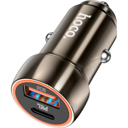 �������� ���������� HOCO HOCO Z46A Blue whale USB-C PD20W + USB QC3.0 Metal Gray (6931474770332)