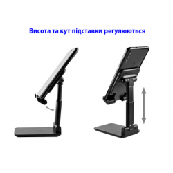 Підставка до планшета Dynamode smartphones/tablets 4-13 inches (Phone Stand black) - Картинка 8