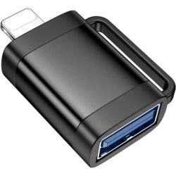 ���������� UA31A Lightning M to USB F OTG Black HOCO (6942007628082) - �������� 3