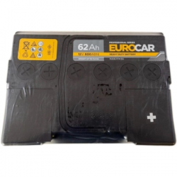 Аккумулятор автомобильный EUROCAR 6СТ-62АЗ (0) (-/+) (L2) 600А12V (E) - Картинка 3