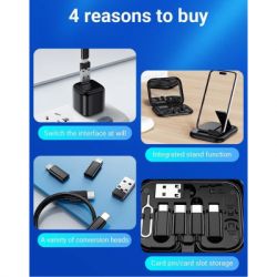 Дата кабель USB charging cable set Treasure box U114 black HOCO (6931474790750) - Картинка 10