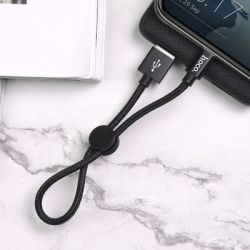 Дата кабель USB 2.0 AM to USB-C 0.25m 3A nylon X35 black HOCO (6931474707451) - Картинка 3