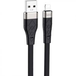���� ������ USB 2.0 AM to Lightning 1.0m 2.4A silicone X53 black HOCO (6931474738059)