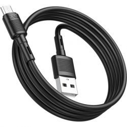 Дата кабель USB 2.0 AM to Micro 5P 1.0m 2.4A PVC X83 black HOCO (6931474770882) - Картинка 3