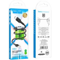 Дата кабель USB 2.0 AM to Micro 5P 1.0m 2.4A PVC X83 black HOCO (6931474770882) - Картинка 4