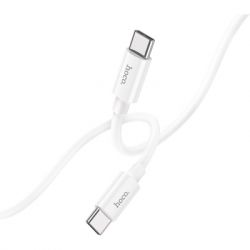 ���� ������ USB-C to USB-C 1.0m Magic silicone PD 60W X87 white HOCO (6931474783264) - �������� 3