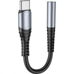 ������� USB-C M to 3.5mm F LS33 metal gray HOCO (6931474761163)