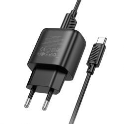 Зарядний пристрій HOCO C140A Smart USB QC3.0 + cable USB to USB-C Black (6942007627825) - Картинка 4
