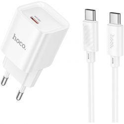 �������� ���������� HOCO C146A Charm USB-C PD20W + cable USB-C to USB-C White (6942007630269)