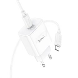 �������� ������� HOCO C76A Pro Majestic USB-C PD30W + cable USB-C to USB-C White (6942007616324) - �������� 4