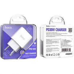   HOCO C76A Pro Majestic USB-C PD30W White (6942007616300) -  6