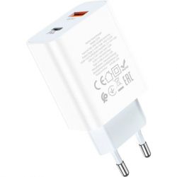 �������� ������� HOCO C97A 1xUSB-C PD20W + 1xUSB QC3.0 White (6931474766076) - �������� 3