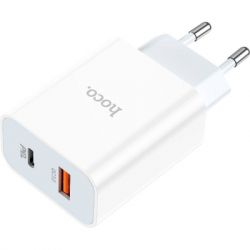 �������� ������� HOCO C97A 1xUSB-C PD20W + 1xUSB QC3.0 White (6931474766076) - �������� 4