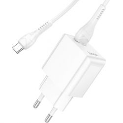   HOCO C98A Proton USB QC3.0 + cable USB to USB-C White (6931474766878) -  4