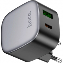Зарядное устройство HOCO CS32A Rise 1xUSB-C PD20W + 1xUSB QC3.0 Black (6942007617451) - Картинка 4