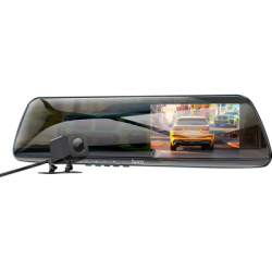 ���������������� HOCO DV4 4.5-inch rearview mirror driving recorder dual-channel Black (6942007616782)
