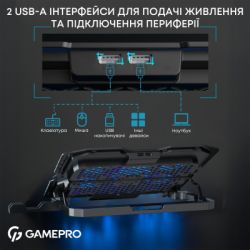 Підставка для ноутбука Підставка для охолодження ноутбука GamePro (CP560) - Картинка 11