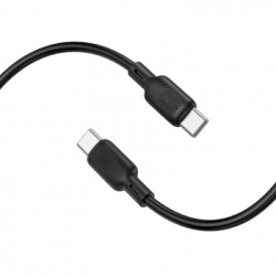 Дата кабель USB-C to USB-C 2.0m 60W Lenny silicone BX113 black BOROFONE (6941991115516) - Картинка 4