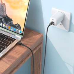 Дата кабель USB-C to USB-C 2.0m 60W Lenny silicone BX113 black BOROFONE (6941991115516) - Картинка 7