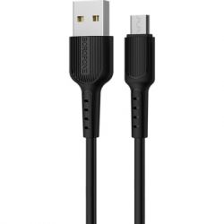 ���� ������ USB 2.0 AM to Micro 5P 1.0m 2A PVC BX16 black BOROFONE (6957531099499)