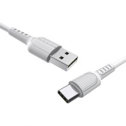 Дата кабель USB 2.0 AM to USB-C 1.0m 2A PVC BX16 white BOROFONE (6957531099468) - Картинка 2