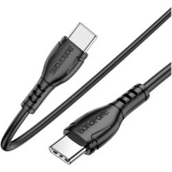 Дата кабель USB-C to USB-C 1.0m 60W Triumph BX51 black BOROFONE (6931474751669) - Картинка 4