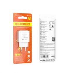Зарядное устройство BOROFONE BA72A Spring USB QC3.0 White (6974443388558) - Картинка 2