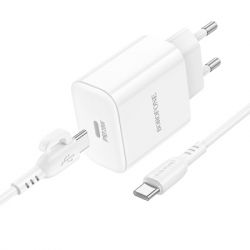 �������� ������� BOROFONE BA81A USB-C PD20W + cable USB-C to USB-C White (6941991108204) - �������� 2