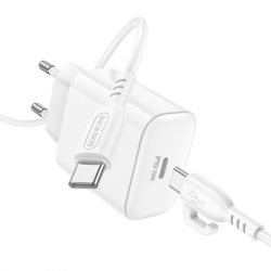 �������� ������� BOROFONE BA81A USB-C PD20W + cable USB-C to USB-C White (6941991108204) - �������� 5