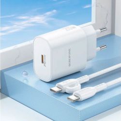 Зарядний пристрій BOROFONE BA82A Platinum USB-C PD25W + cable USB-C to USB-C White (6941991112270) - Картинка 7