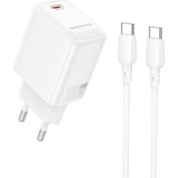�������� ���������� BOROFONE BN26 Fuente USB-C PD20W + cable USB-C to USB-C White (6941991120251)