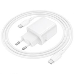 �������� ������� BOROFONE BN27 Fuente 1xUSB-C PD20W + 1xUSB QC3.0 + cable USB-C to USB-C White (6941991120282) - �������� 5