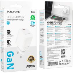 Зарядний пристрій BOROFONE BN28 Fuente USB-C PD30W White (6941991120299) - Картинка 7