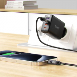 Дата кабель USB 2.0 AM to USB-C 1.2m digital display braided C15-04 black Acefast (6974316283737) - Картинка 6